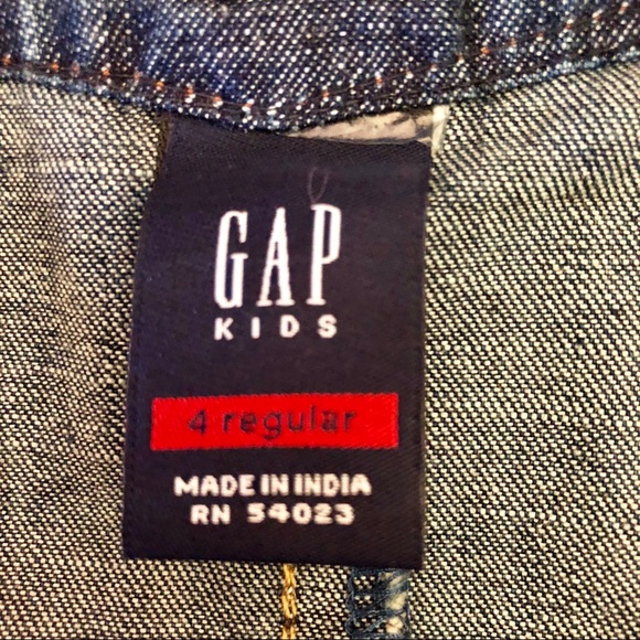 NWT Gap Kids Denim & Embroidered Suede Skirt, sz 4 - Picture 5 of 7